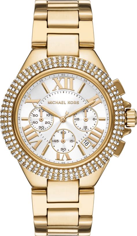 michael kors camille chronograph watch|michael kors camille pave watch.